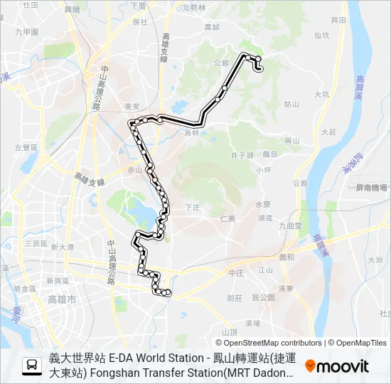 橘18A Bus Line Map