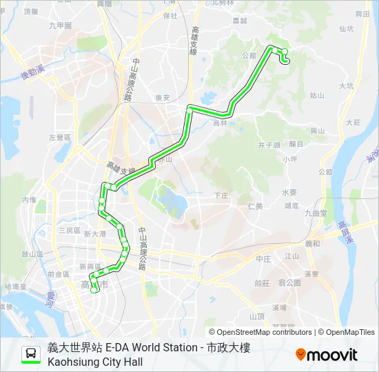巴士綠2(原8503)的線路圖