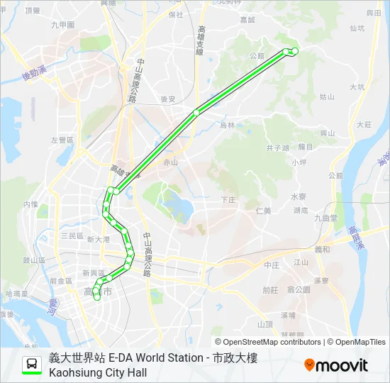 巴士綠2(原8503)的線路圖