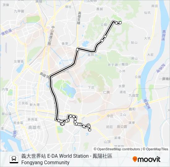 巴士橘18(原8504)的線路圖