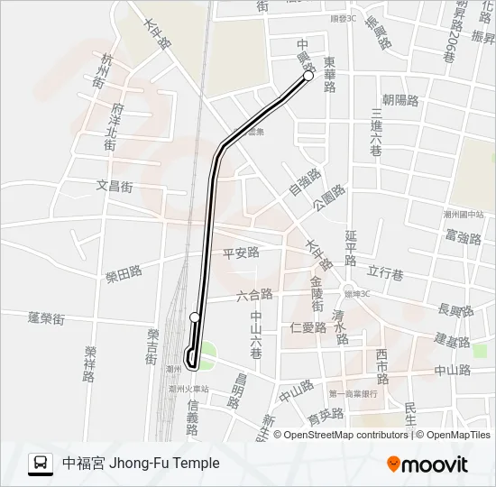 小黃公車707 Bus Line Map