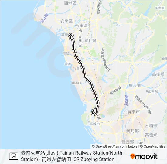 8046A Bus Line Map