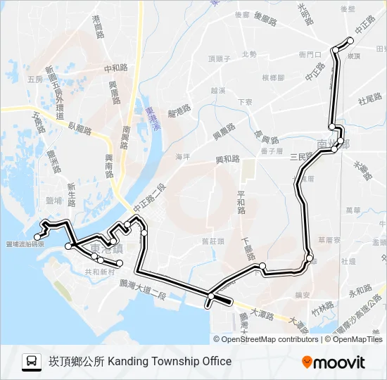 小黃公車736 Bus Line Map