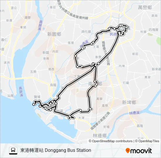 小黃公車736 Bus Line Map