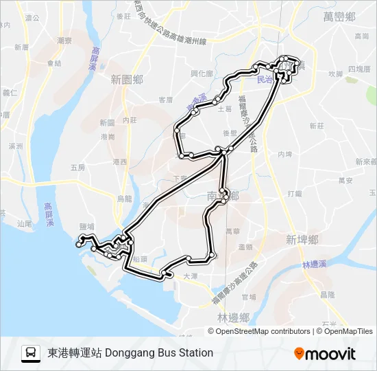 小黃公車736 Bus Line Map