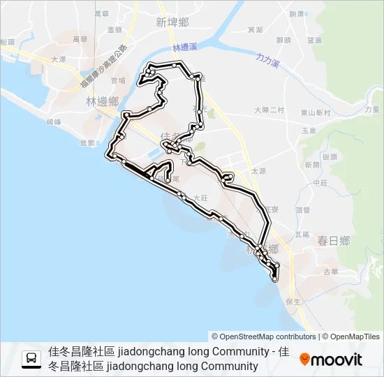 小黃公車737 Bus Line Map