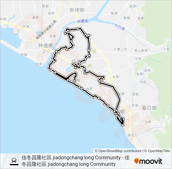 小黃公車737 Bus Line Map