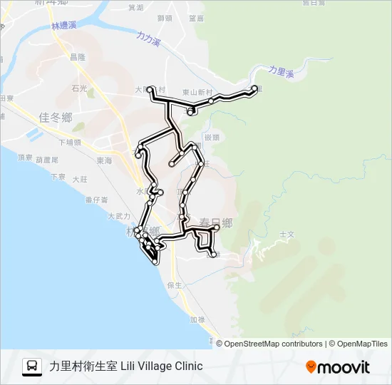 小黃公車738 Bus Line Map