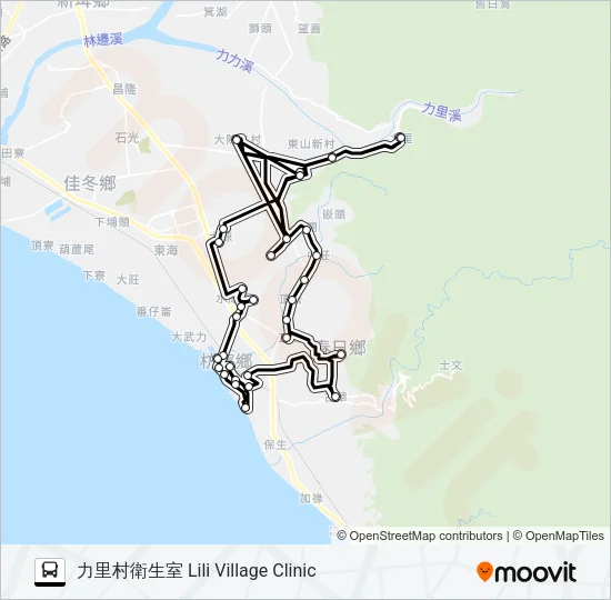 小黃公車738 Bus Line Map