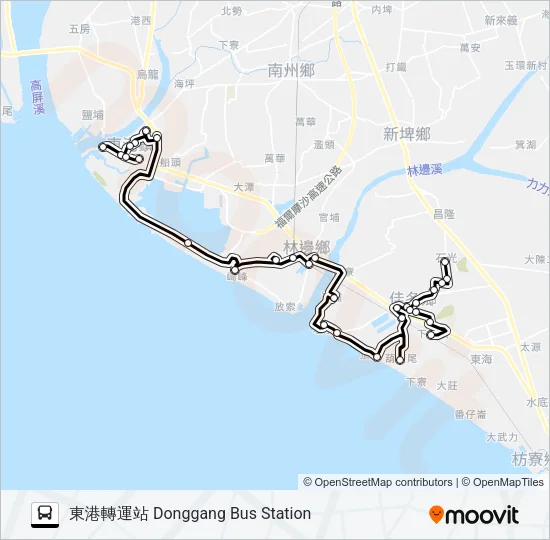 小黃公車739 Bus Line Map