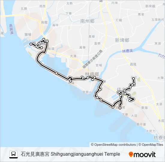 小黃公車739 Bus Line Map