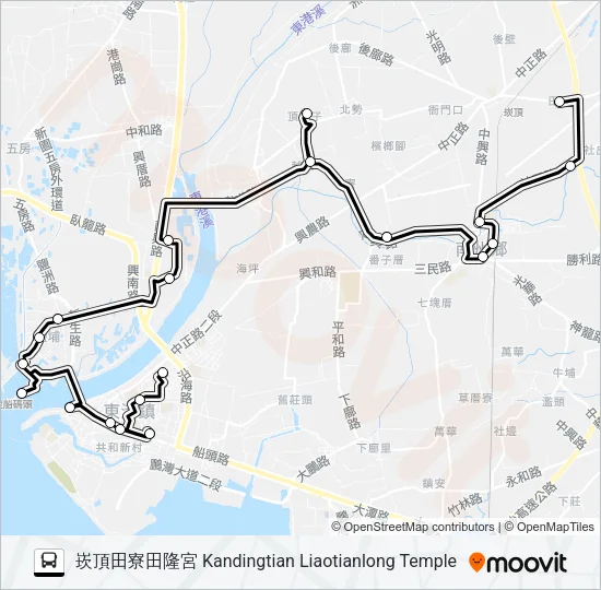 小黃公車736A Bus Line Map