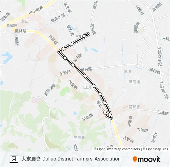 橘20A Bus Line Map