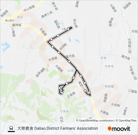 橘20C Bus Line Map