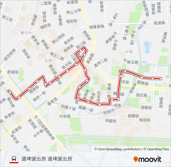巴士紅11A的線路圖