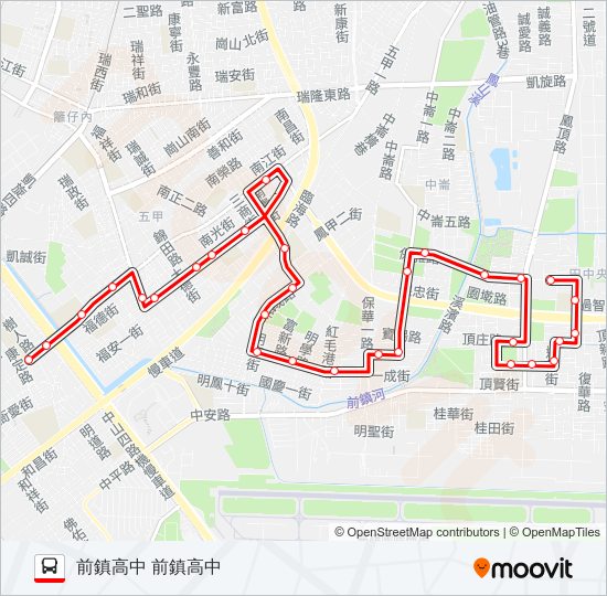 巴士紅11A的線路圖