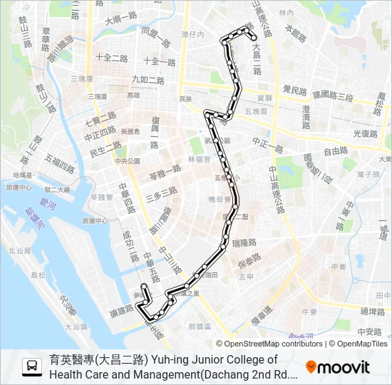 37(育英發車) Bus Line Map