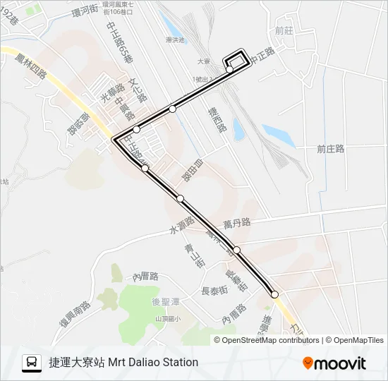 橘20C(直達車) Bus Line Map