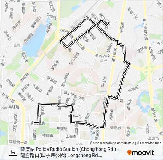 3 Bus Line Map