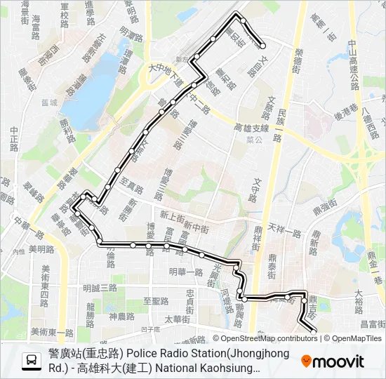 巴士16B的線路圖