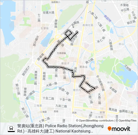 16B Bus Line Map
