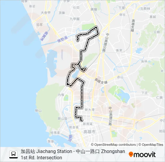 301 Bus Line Map
