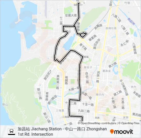 巴士301的線路圖