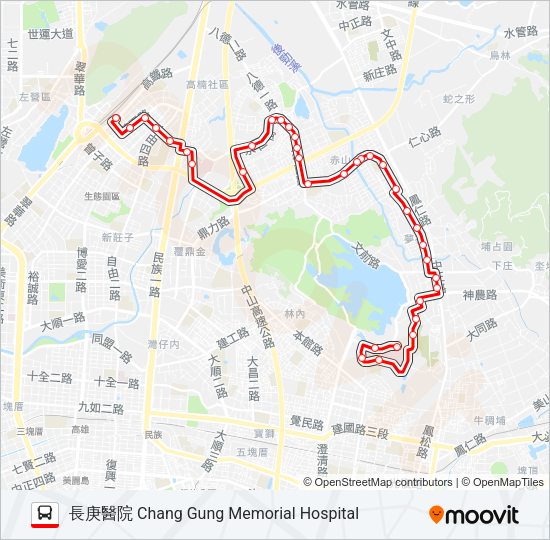 巴士紅61的線路圖