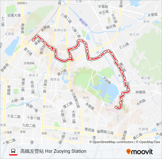 巴士紅61的線路圖