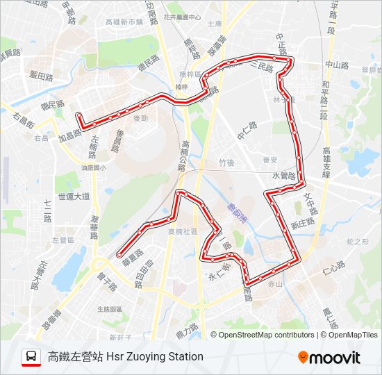 巴士紅60B的線路圖