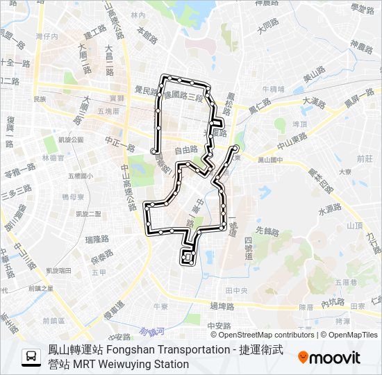 87 bus Line Map