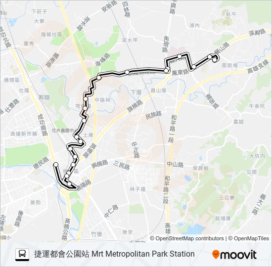 97 bus Line Map