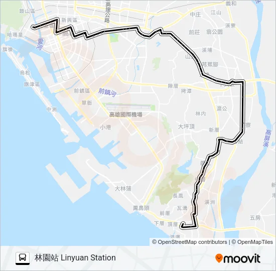 8001 Bus Line Map