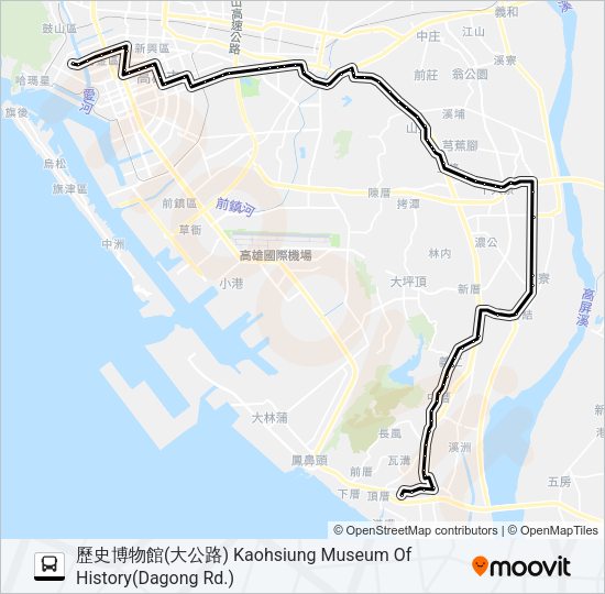 巴士8001的線路圖
