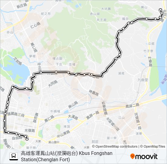 8006 bus Line Map