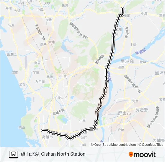 巴士8010的線路圖