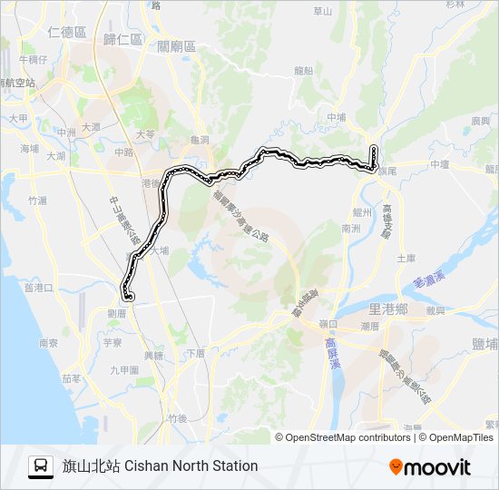 8012 bus Line Map