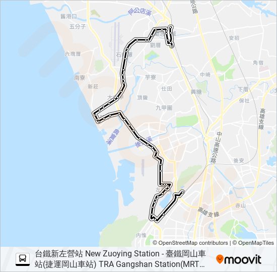 8017 bus Line Map