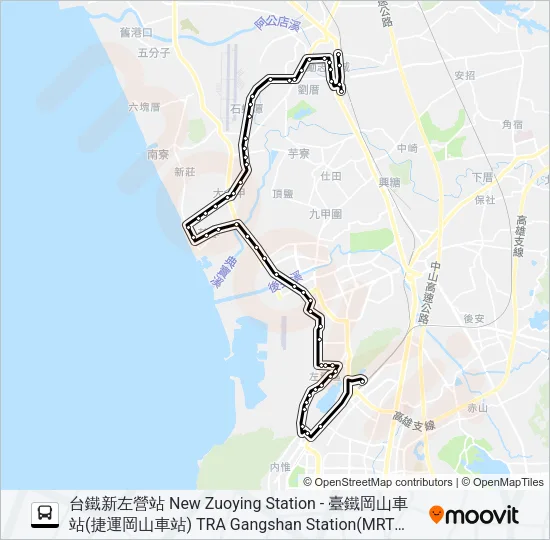 8017 Bus Line Map