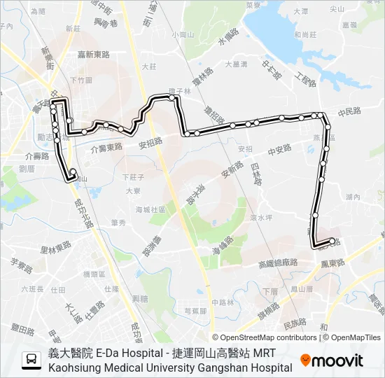 8020 Bus Line Map