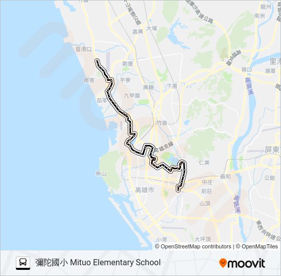 8021 bus Line Map