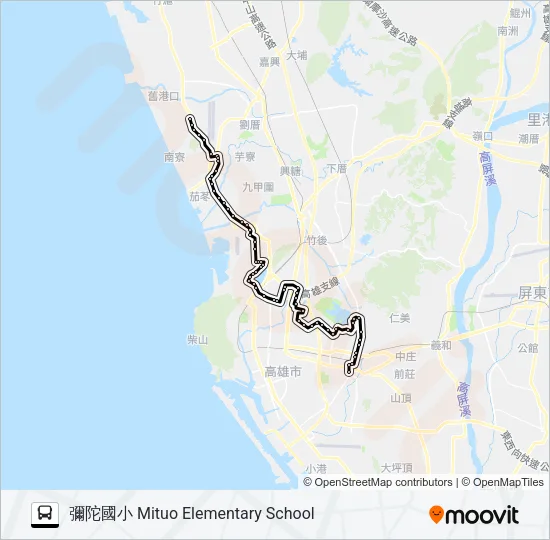 巴士8021的線路圖