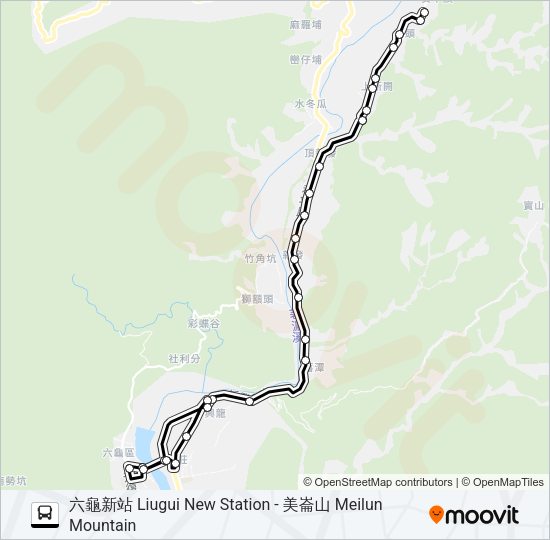 巴士8033的線路圖