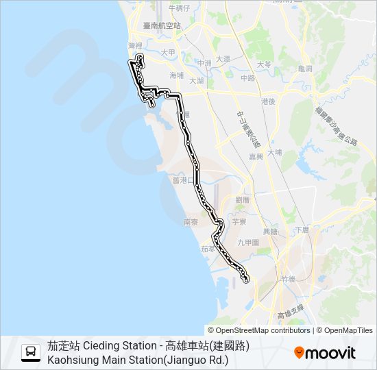 巴士8043的線路圖
