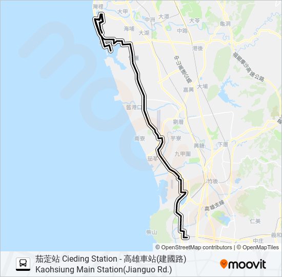 8043 bus Line Map