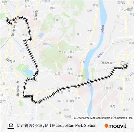 巴士8048的線路圖