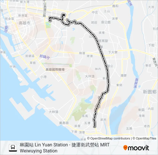 橘11A Bus Line Map