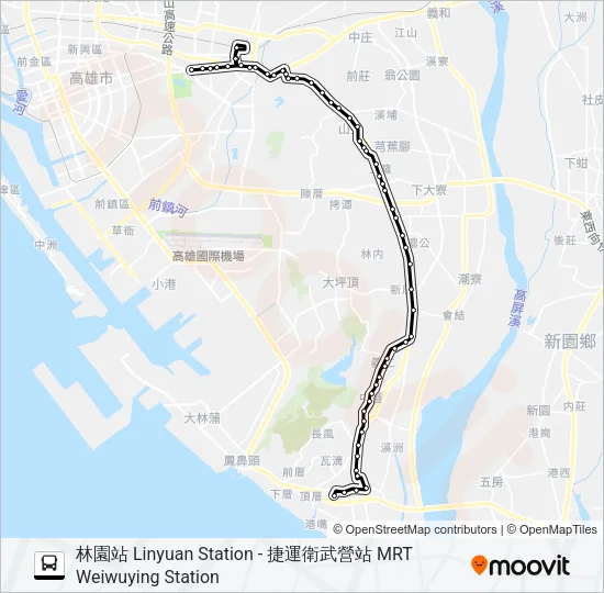 橘11B Bus Line Map