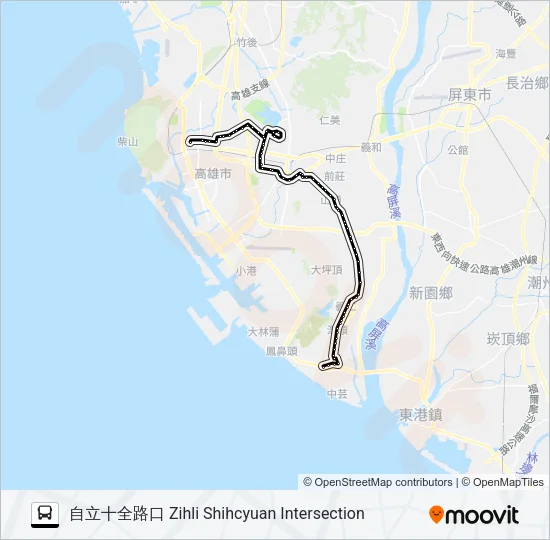 巴士8041A的線路圖