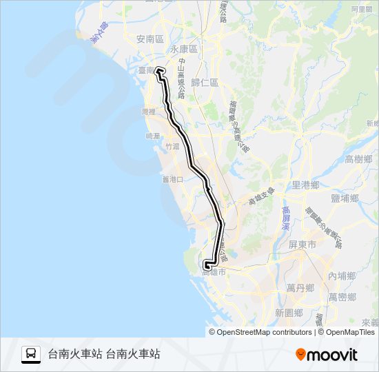 8046A bus Line Map